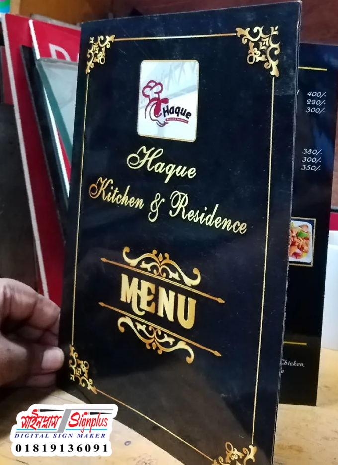 Menu Book